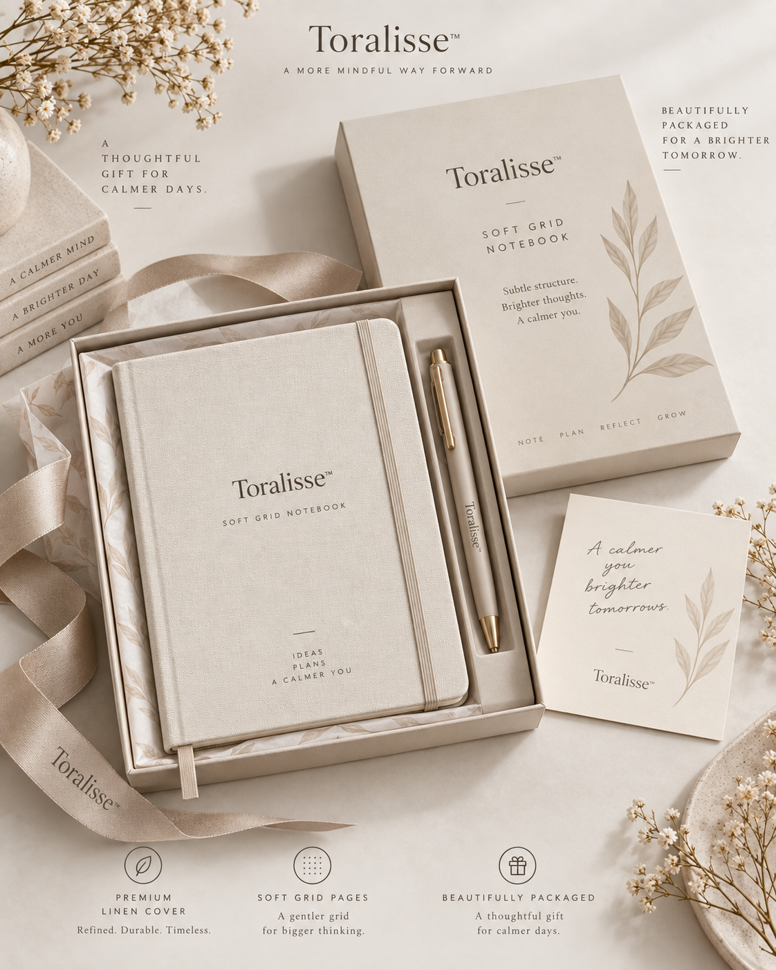 Toralisse™ Soft Grid Notebook