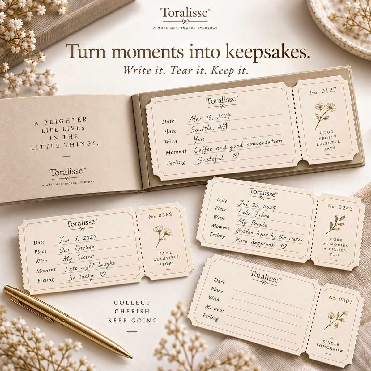 Toralisse™ Memory Ticket Book