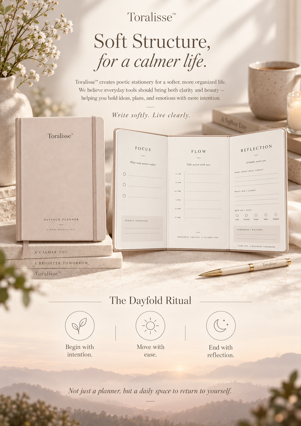 Toralisse™ Dayfold Planner